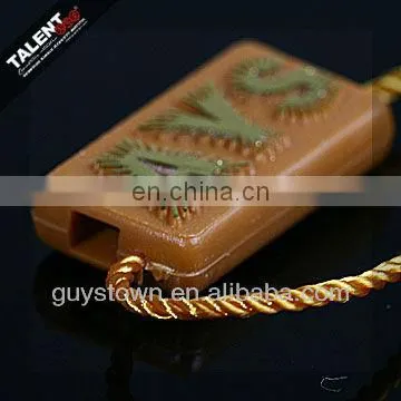 Custom Private Brand Name Hang Tag String Lock Pendant for Clothing photo-2