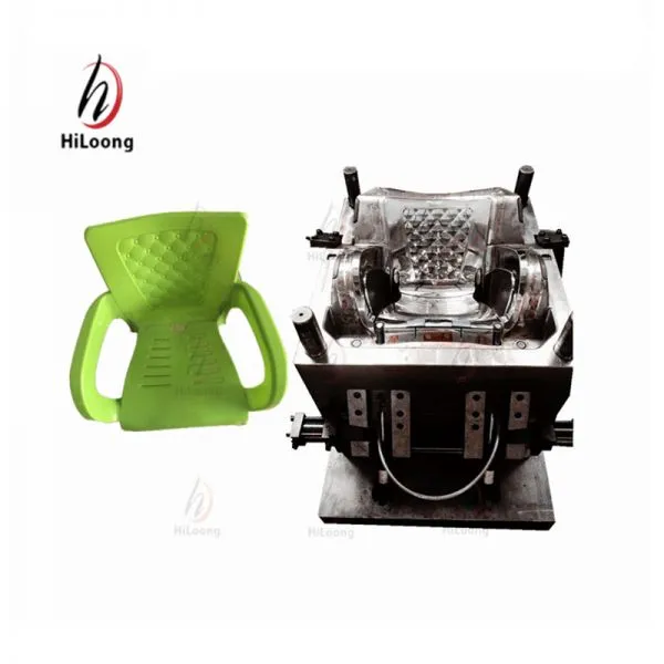 Cheap Injection Molding Plastic Chairs Mould With Back Insert photo-2