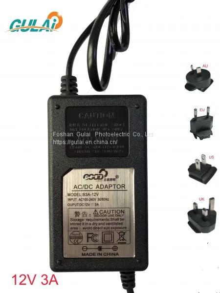 12V 3A 36W POWER SUPPLY ADAPTER -GULAI photo-2