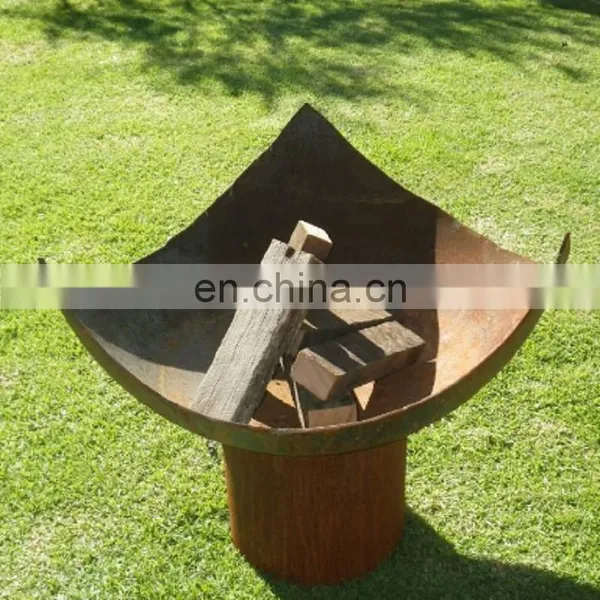 Unique Fire Pit Chalice Corten Steel Fire Pits