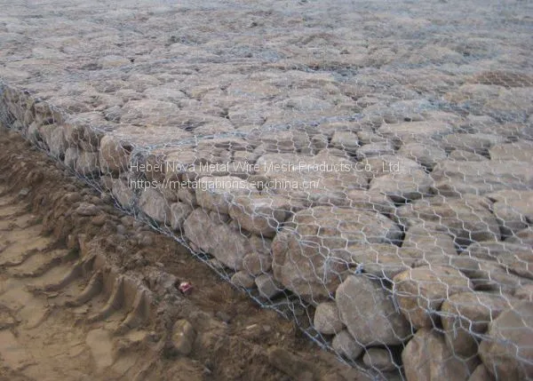 Durable Hexagonal Wire Stone Baskets / Woven Wire Stone Cages Nova-108 photo-2