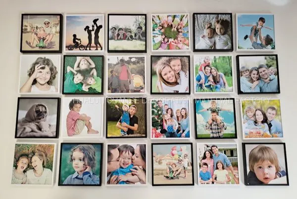 No Glue Residue Removable Reusable Restickable Wall Mount Clear 8x8inch Photo Frame photo-4