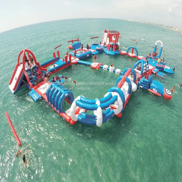 Inflatable Floating Water Park Equipment, Adult Water Sports Park