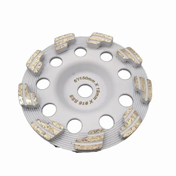 Diamond Grinding Cup Wheel on Concrete Floor of Arrow Section