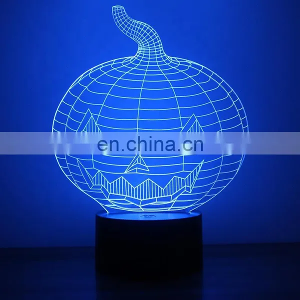 Creative Lighting Usb Lamp 3D Acrylic Led Sleeping Night Light for Bedroom photo-3