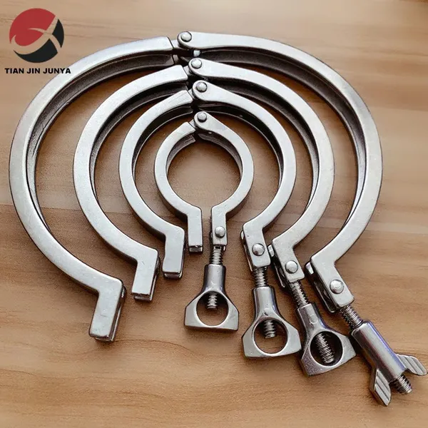 Lost Wax Casting Stainless Steel 304 316 Single Hinge Heavy Duty Coupling/joint/hose/exhaust Clamp China Manufacturer Plumbing Fitting Pipe Clamp photo-4