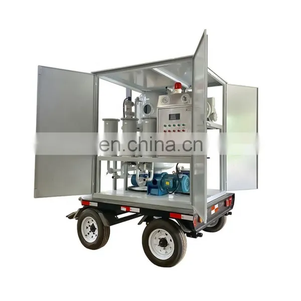2021 Promotion Movable Trailer Enclosed Weather Proof Transformer Oil Purifier ZYD-M-50 photo-4