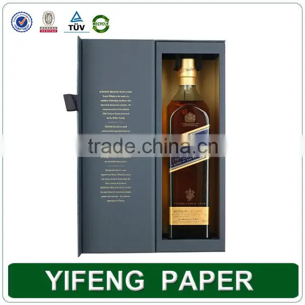 Two Bottle Sliding Wine Box Champagne Packaging Drawer Box photo-4
