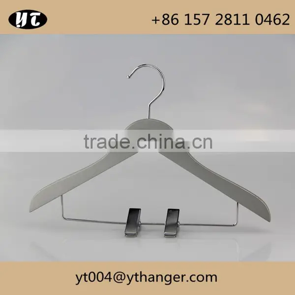 Children Wooden Hanger and Pants Hanger With Under Clips for Kids photo-5