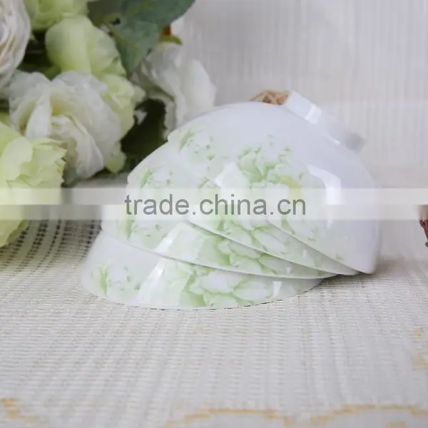 Bone China Pastoral Systle 4.5'' Salad Bowl With White Peony Design photo-5