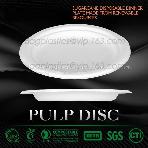 SUGARCANE,BAGASSE PLA DINNERWARE BIO ECO TABLEWARE CUP PLATE BOWL CONTAINER DISH TRAY CUTLERY PULP photo-2