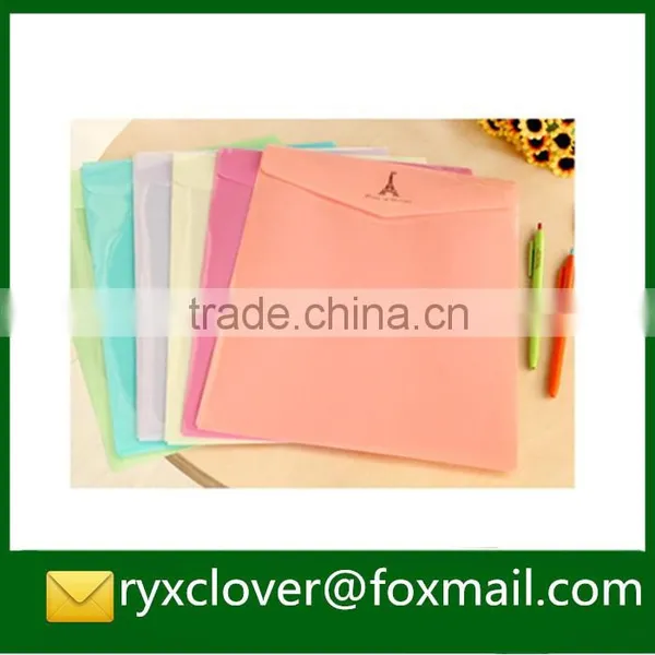 a4 Size Waterproof Plastic Magic Tape Document Bag photo-2