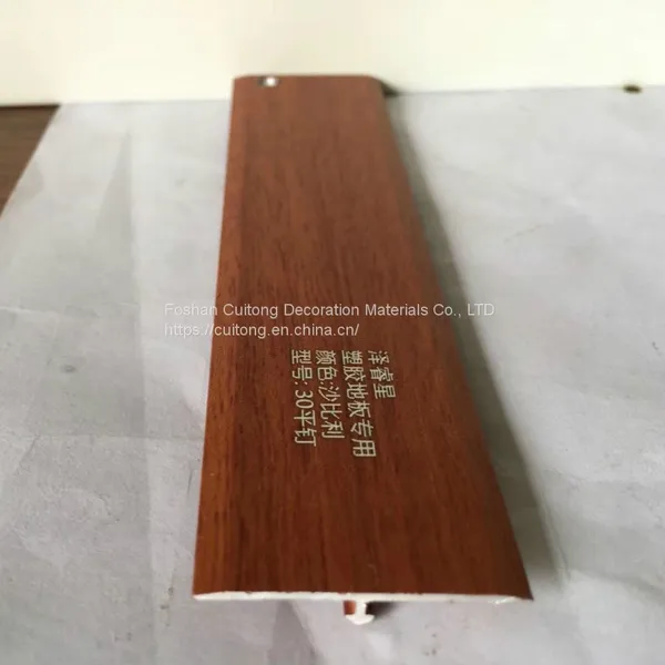 Door Aluminum Alloy Laminate Flat Buckle SPC Stone Plastic Floor Edge Bar Cabinet Window Sill Staircase Right Angle Closing Line photo-4