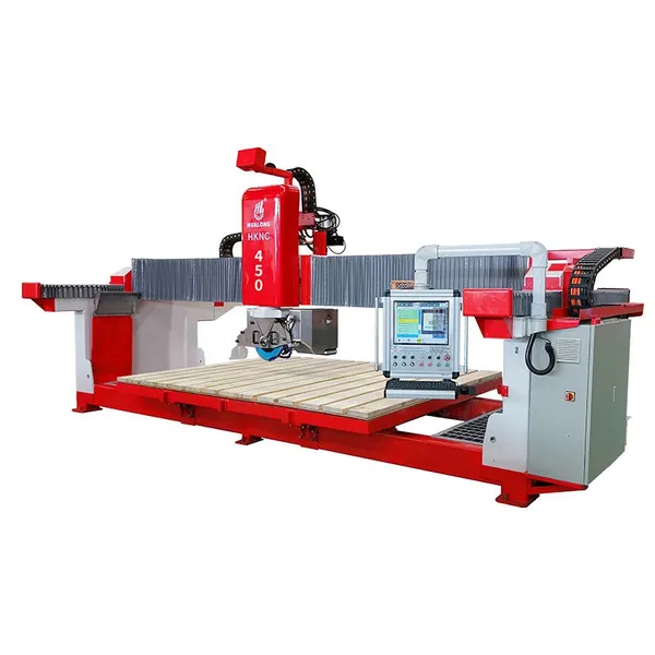 CNC 5 Axis Commercial Bridge Cutter Granite Marble Stone Cutting Machine photo-3