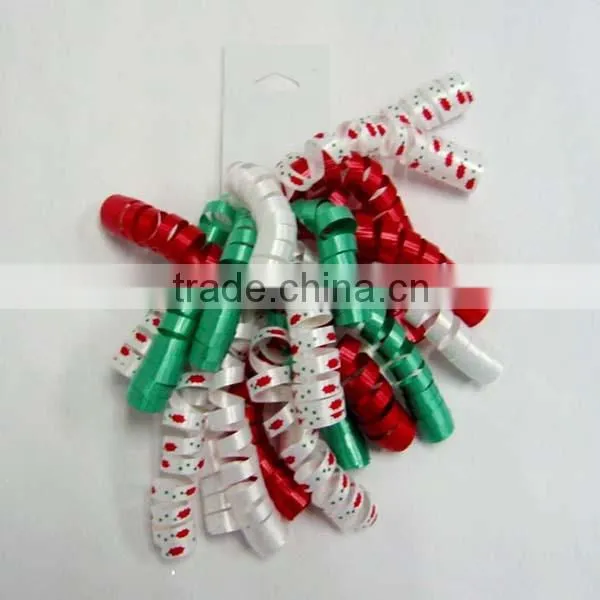 Transparent Poly Ribbon Curly Bow With Printing photo-2