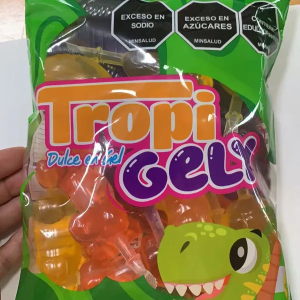 TROPI GELY Süße tropische Fruchtgeschmack-Jelly-Sticks-Snack mit verschiedenen lustigen Verpackungsformen