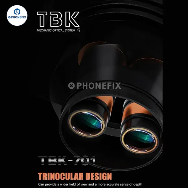 TBK 701 48MP Industrial Microscope Set for Motherboard BGA SMD Soldering photo-2