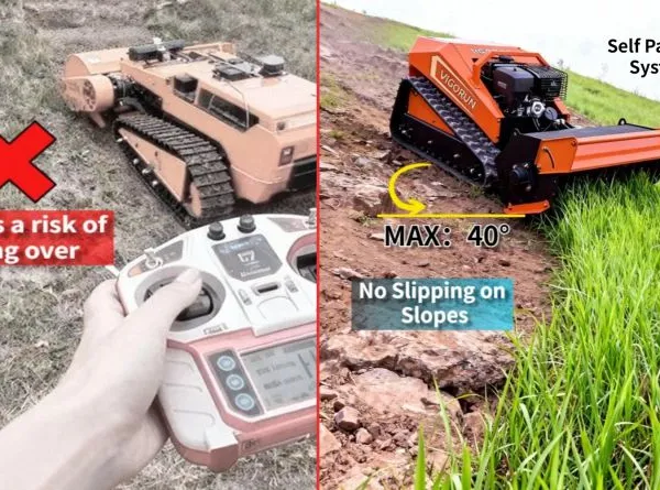 Vigorun MTSK800 Industrial Cordless Remote Control for Flail Mower With Loncin 420CC Gasoline Engine Multitask Vehicle photo-4