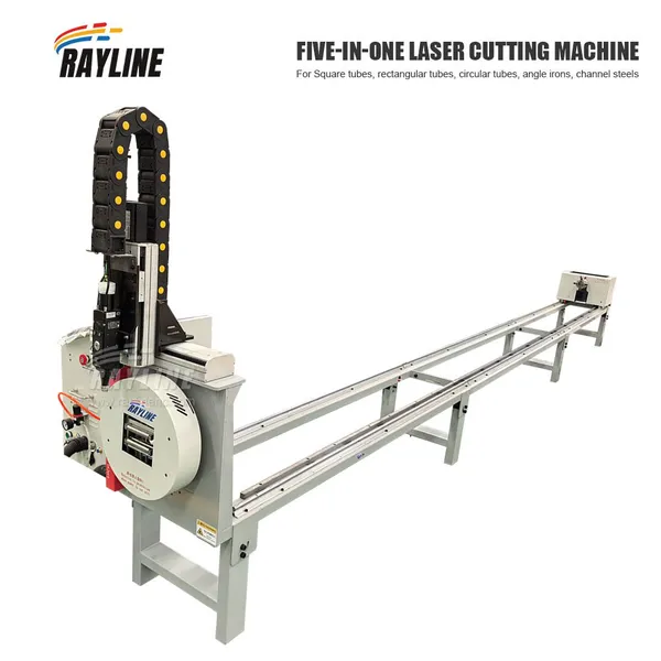 RA Series 5 In 1 Laser Cutting Machine For Square Tube Round Pipe Angle Iron Channel Steel Metal Cutter photo-3
