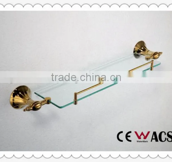 Titanium Bathroom Glass Shelves Bathroom Fittings Bathroom Accessaries Bath Glass Shelf photo-2