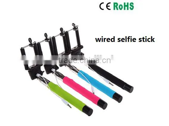 Colorful Wired Selfie Stick