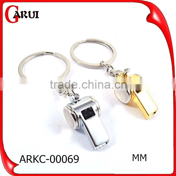 ODM Custom Laser Metal Keychain Color Promotional Whistle Keychain photo-2