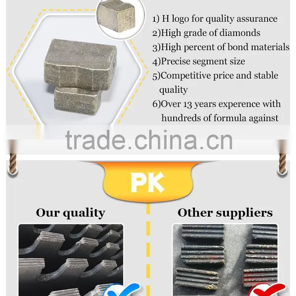 High Quality High Efficient Diamond Marble Segment Marble Stone Cutting Segment photo-2