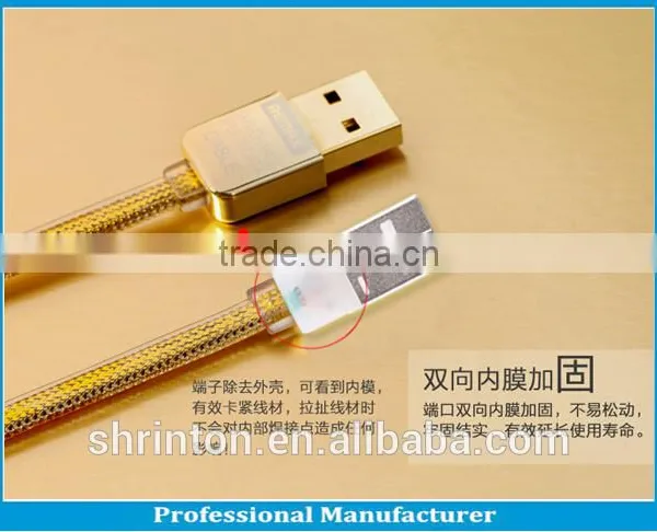 Remax TPE Copper Core 2.1A 100cm Data and Charge Gold Kingkong Micro Usb Cable photo-2