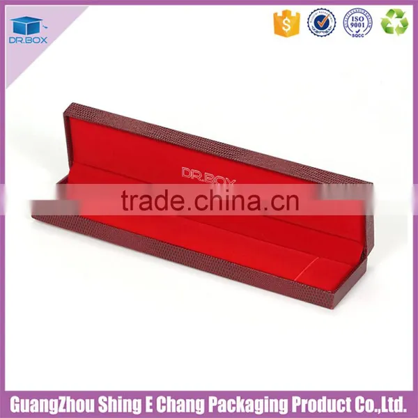 Luxury Crocodile Leather Special Paper Printing Custom Logo Design Jewelry Box for Necklace With Insert Holder photo-2
