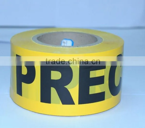 Caution Tape Yellow With Black Words PERCAUCION on the PE Film SGS and TUV Certification Caution Tape photo-6