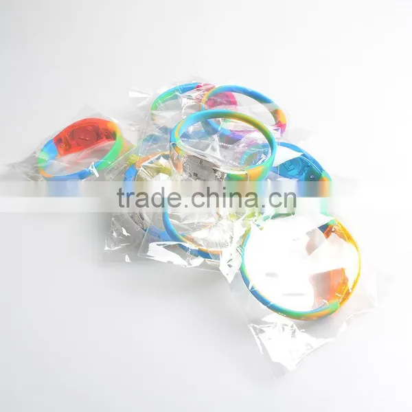 2016 Light-Up Flashing Bracelets Led Bracelet Led Silicone Bracelet photo-4
