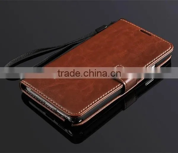 Mobile Phone Card Slot Stand Holder pu Leather Flip Cover Case for Samsung c4 photo-5