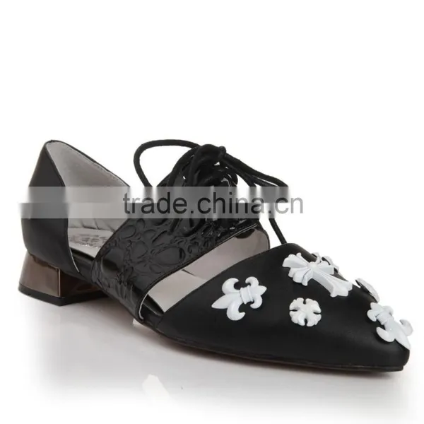 Charming Woman Shoe 2015 Flat Lady Shoes Elegant Lady Shoes Woman With Stud photo-3