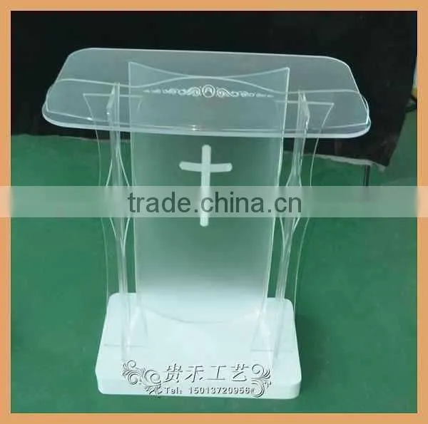 Factory Price Clear Acrylic Church Pulpit Modern Plexiglass Church Pulpit Supplier's Choice photo-5