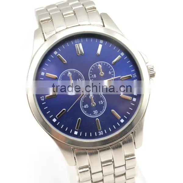 Classic Mans Business Watch Fake Three Eyes Quratz Waterproof Watch photo-3