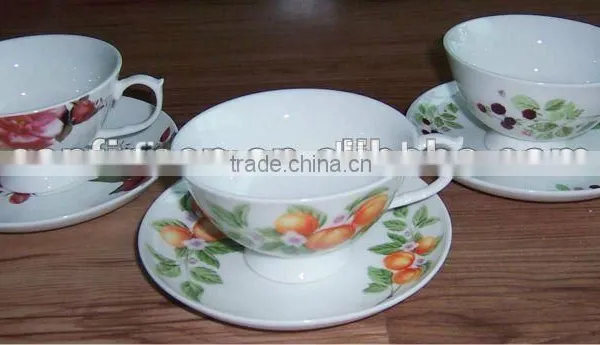 Hotel&restaurant Ceramic Cup&saucer,flower Porcelain Coffee Set photo-4