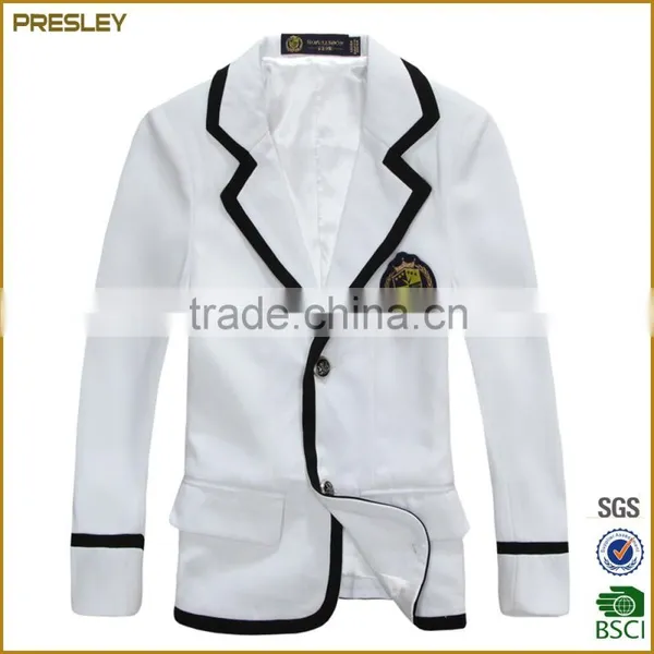Presley OEM New Arrival Custom Suit Cheap Children Clothes Cotton Blazers photo-5