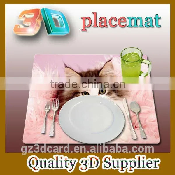 Cartoon 3d Lenticular Table Mats 2015 Good Looking With PET Material photo-6