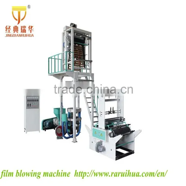 CE Certificate Double Color Striped Film Blowing Machine,Plastic Mini Film Blowing MachineSJ-50/FM650 photo-3
