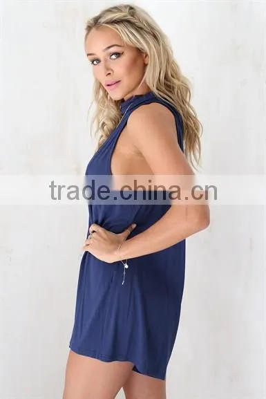 2015 Maiden Playsuit - Navy Jumpsuit Shorts Adult Short Jumpsuit photo-4