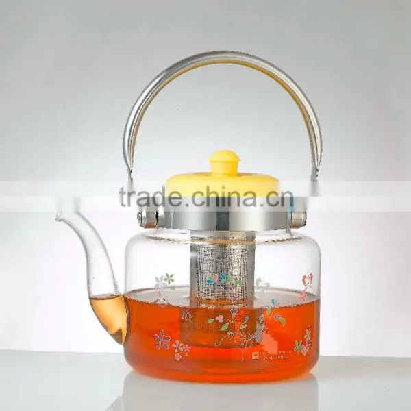 Morden Big Heat Resistant Glass Kettle Made in China photo-3