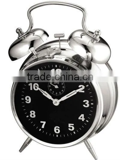 4.5 Inch Metal Case Mechanical Alarm Clock Movement, Desktop Clock photo-6