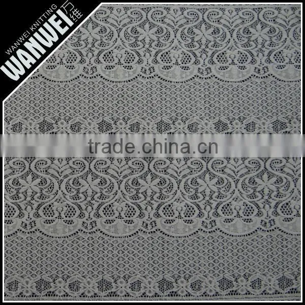 Strange Flowers Designer Crochet Resilient Hollow Yarn Fabric Print Customed Color Nylon Spandex Lace Fabric Wholesale 5021