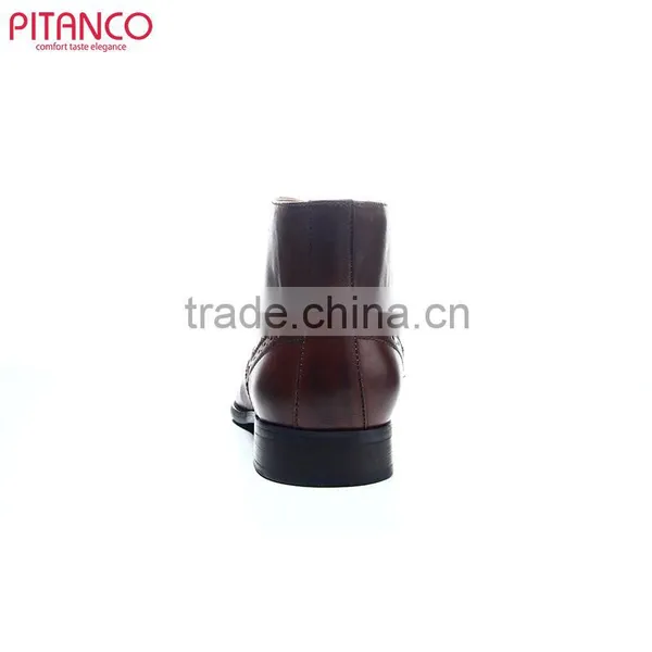 Brogues Style High Quality Leather Mes Dress Boots photo-3
