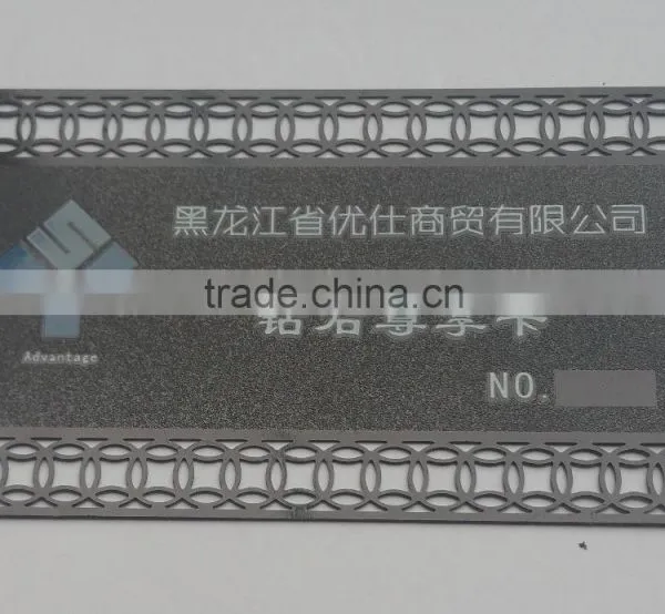 Business Service Style and Satin Black Metal Business Cards Theme OEM Metal Business Card photo-5