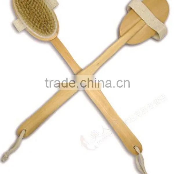 High Quality Natural Wooden Body Brush,soft Back Makeup Body Brush photo-4