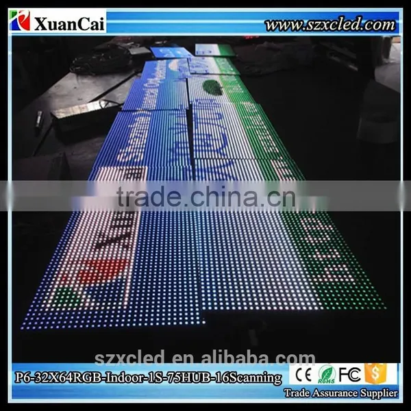 CE RoHS P6-32x64(192X384MM) Indoor Full Color RGB Panels Led Display Module Quality Choice photo-6