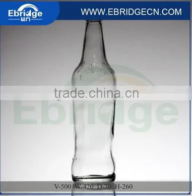 Clear Beer Glass Bottle High Carbonated Glass Wine Bottle photo-3