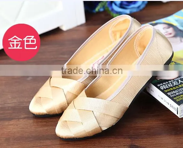 Cloth Shoes Women's Shoes Summer Shallow Mouth Flat Braid Casual Shoes Comfortable Soft Bottom Breathable Flat Walking Shoes photo-4