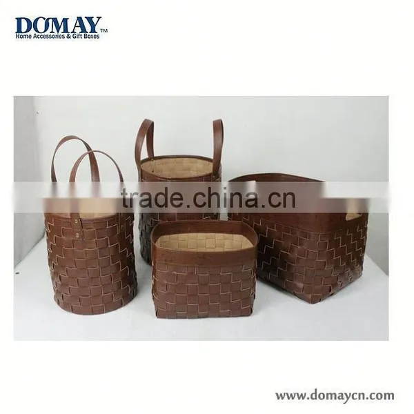 2015 Hot Sale Fashion Leather Hamper Wholesale photo-3